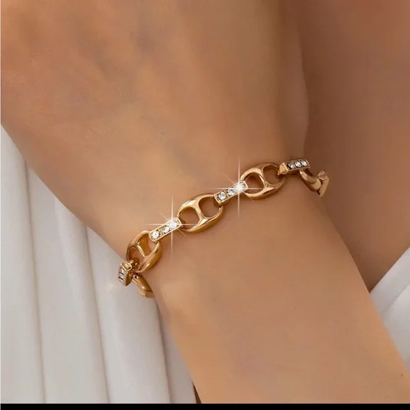 Gold Mariner Link Bracelet (9701) - Picture 2 of 5